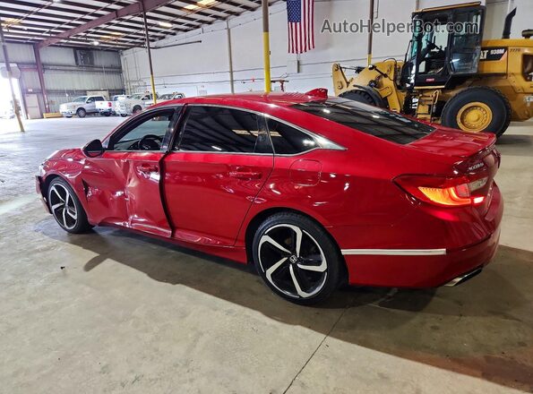 1HGCV1F33JA248262 2018 HONDA ACCORD Red უკანა მარჯვენა