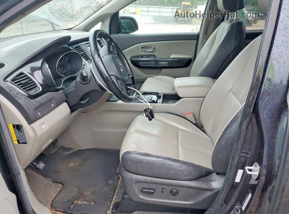 KNDMC5C10G6155424 2016 KIA SEDONA Black წინა პანელის ხედი