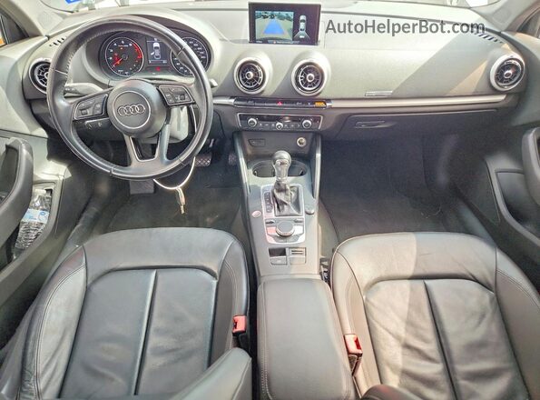 WAUAUGFF1H1026106 2017 AUDI A3 Black Vista del cuadro de instrumentos