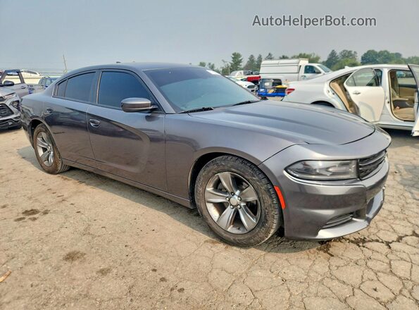 2C3CDXHG2GH317512 2016 DODGE CHARGER Gray Вид спереду