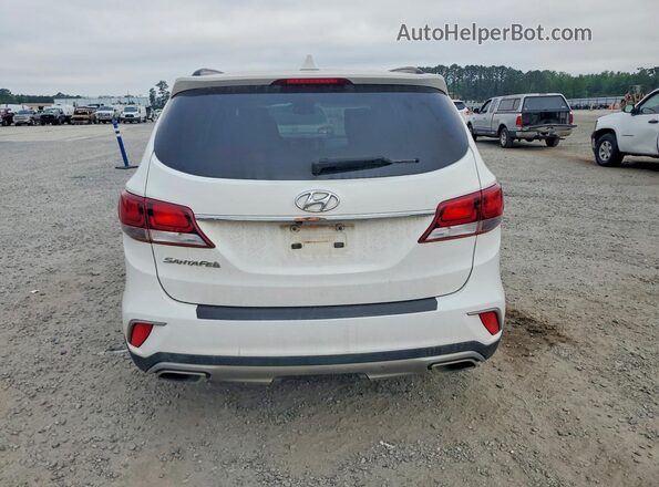 KM8SM4HF3HU251964 2017 HYUNDAI SANTA Белый Вид салона спереди