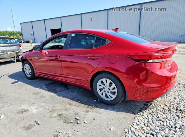 KMHD74LF1HU384083 2017 HYUNDAI ELANTRA Red Trasero derecho