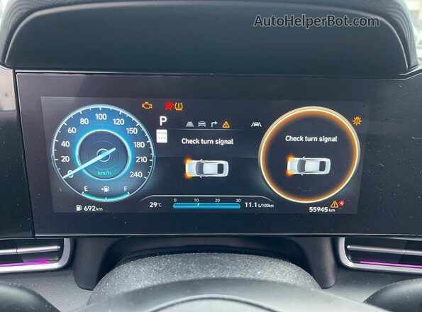 KMHLM4DGXRU775987 2024 HYUNDAI ELANTRA Black Սարքավորումների վահանակի տեսք