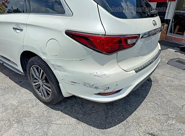 5N1DL0MN3KC502819 2019 INFINITI QX60 White Панорамний вид салону 360°