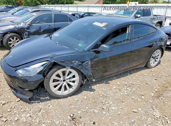 5YJ3E1EA2MF856560 2021 TESLA MODEL Black Trasero izquierdo