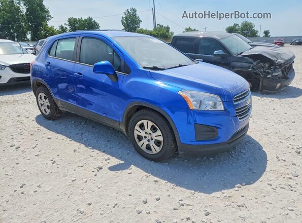 KL7CJKSB2GB757059 2016 CHEVROLET TRAX Blue Widok z przodu