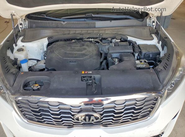 5XYPHDA52KG601464 2019 KIA SORENTO White VIN კოდის სტიკერის ხედი