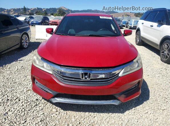 1HGCR2F17HA135949 2017 HONDA ACCORD Красный Вид сзади