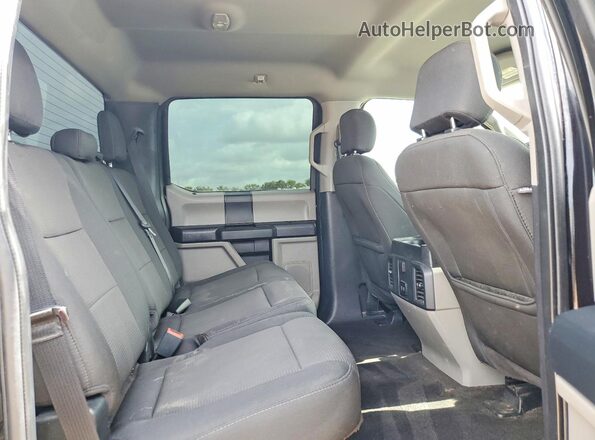 1FTEW1E52LKD43058 2020 FORD F150 Black Rear interior view
