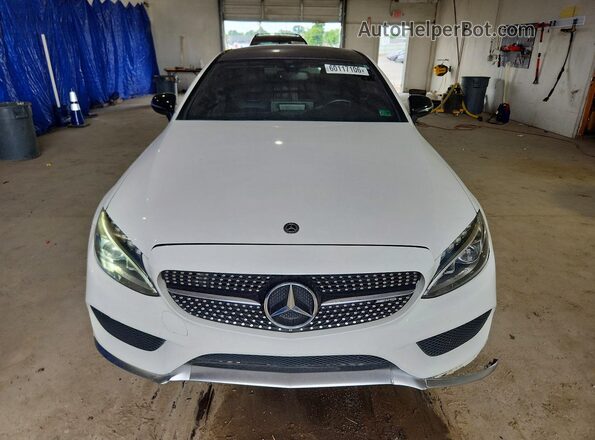 WDDWJ6EB4JF625851 2018 MERCEDES-BENZ C-CLASS White უკანა ხედი