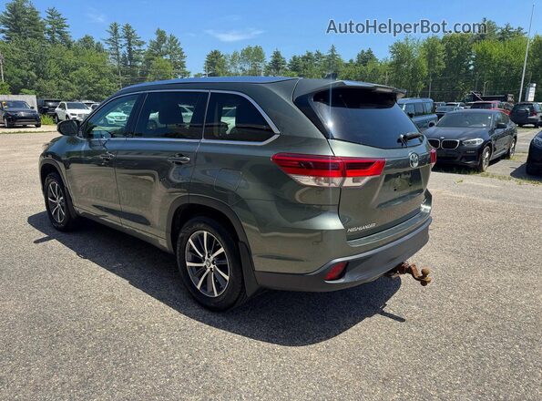 5TDJZRFH0HS457900 2017 TOYOTA HIGHLANDER Зеленый Задняя правая четверть