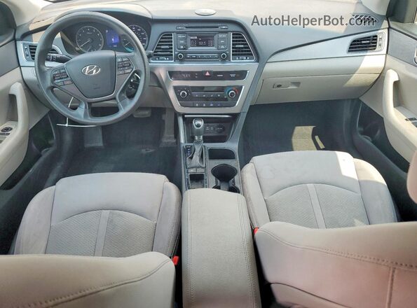 5NPE24AF4HH491648 2017 HYUNDAI SONATA Silver Instrument cluster view