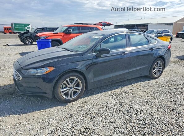 3FA6P0HD3JR186699 2018 FORD FUSION Black Задня ліва чверть