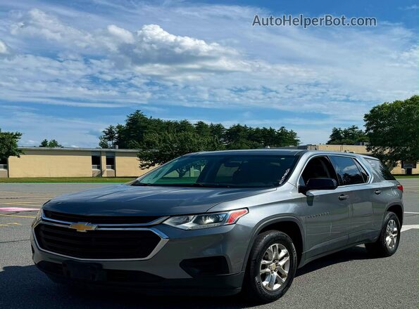 1GNEVFKW2JJ166728 2018 CHEVROLET TRAVERSE Gray Rear left