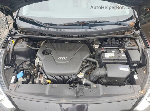 KMHCT4AE5GU952674 2016 HYUNDAI ACCENT Black Вид підкапотного простору