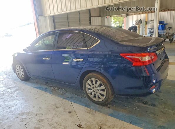 3N1AB7AP5KY246248 2019 NISSAN SENTRA Blue Rear right