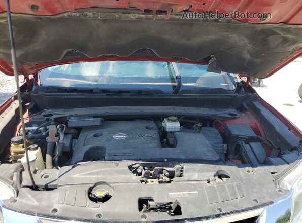 5N1AR2MM4GC655737 2016 NISSAN PATHFINDER Red Engine compartment view