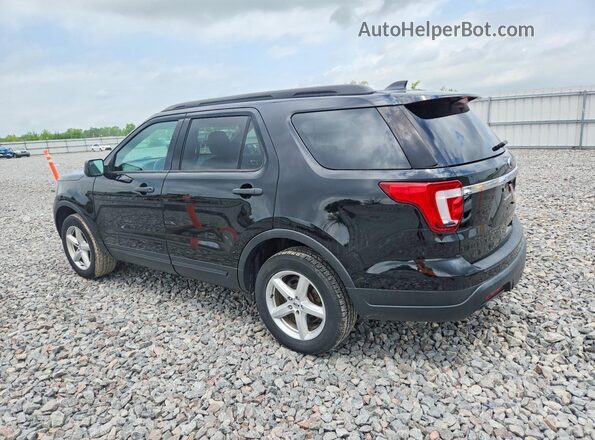 1FM5K8BH3JGC35353 2018 FORD EXPLORER Black Tył prawy
