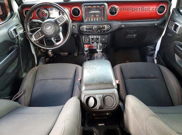 1C4HJXFN3KW545394 2019 JEEP WRANGLER Белый Вид щитка приборов