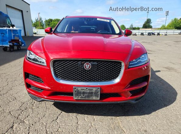 SADCN2GX0KA366930 2019 JAGUAR F-PACE Red Rear view