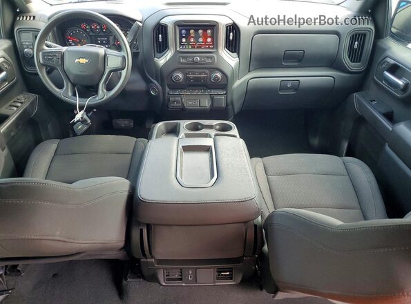 3GCPABEK2SG297739 2025 CHEVROLET SILVERADO Blue Widok zestawu wskaźników