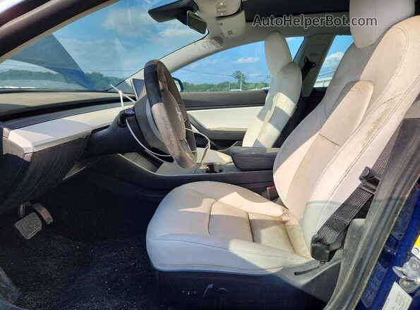 5YJ3E1EB8KF450918 2019 TESLA MODEL Blue Vista del salpicadero