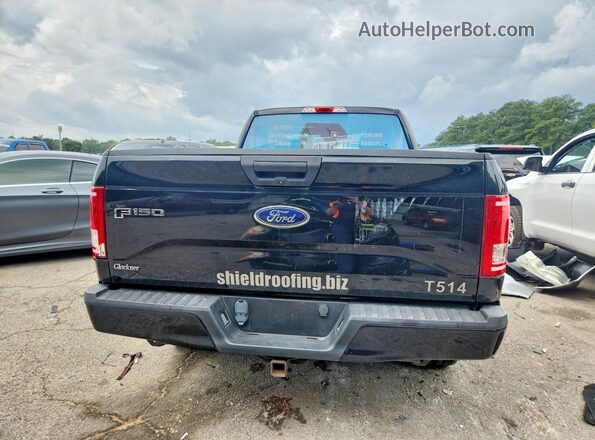 1FTEX1EP1HFA95867 2017 FORD F150 Black Вид салону спереду