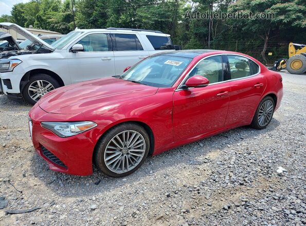 ZARFAECN8H7549319 2017 ALFA ROMEO GIULIA Red Հետևի ձախ