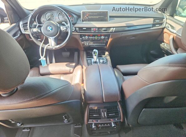 5UXKT0C59G0S75687 2016 BMW X5 Black Սարքավորումների վահանակի տեսք
