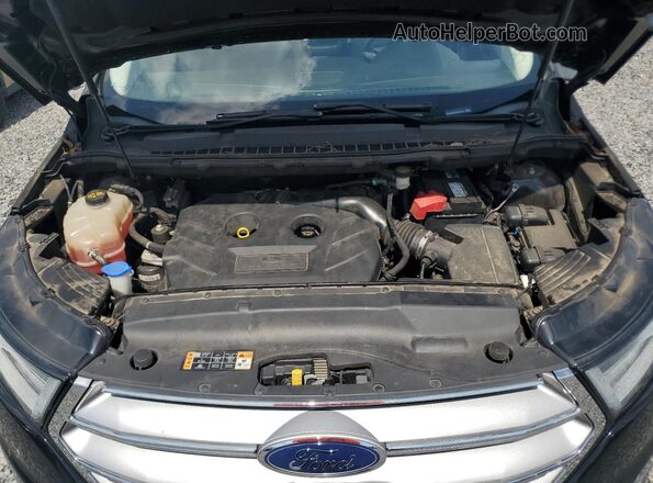 2FMPK3K97JBB41374 2018 FORD EDGE Black VIN კოდის სტიკერის ხედი