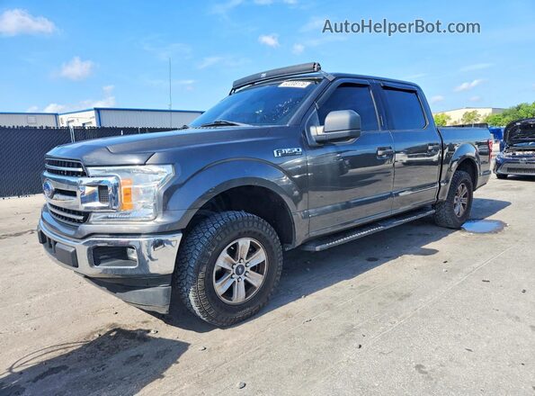1FTEW1CP5KKF30605 2019 FORD F150 Gray Trasero izquierdo