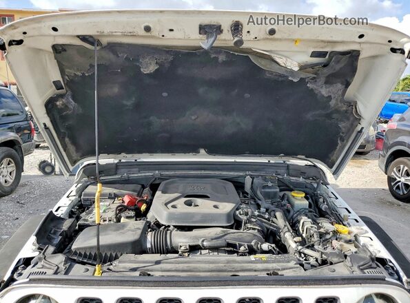 1C4HJXFN3KW545394 2019 JEEP WRANGLER Белый Вид подкапотного пространства