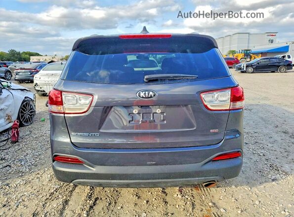 5XYPG4A38JG344438 2018 KIA SORENTO Угольный Вид салона спереди