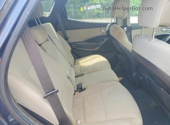 5XYZUDLBXJG522405 2018 HYUNDAI SANTA FE Blue Engine compartment view