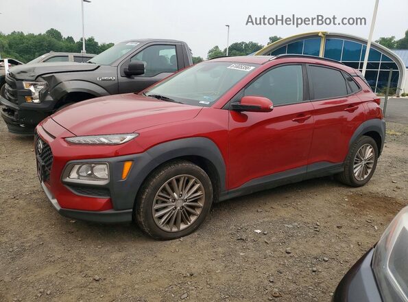 KM8K6CAA2KU325448 2019 HYUNDAI KONA Red უკანა მარცხენა