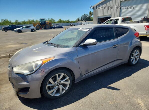 KMHTC6AD9GU257424 2016 HYUNDAI VELOSTER Gray Rear left