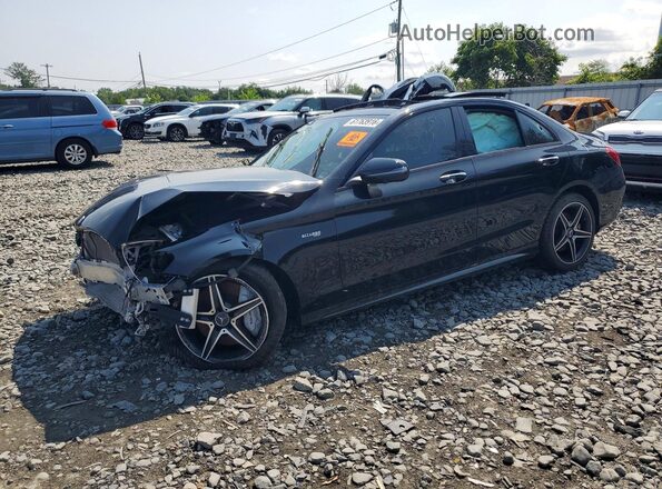 55SWF6EB8JU260301 2018 MERCEDES-BENZ C Black Rear left