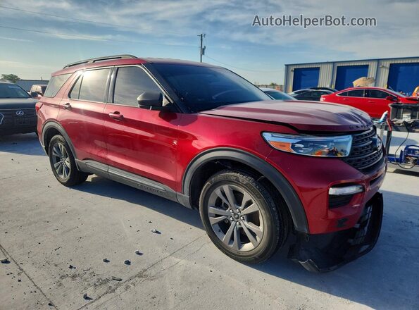1FMSK8DH8MGB78751 2021 FORD EXPLORER Red Vista frontal