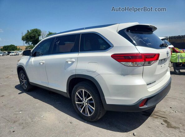 5TDKZRFH0KS342774 2019 TOYOTA HIGHLANDER White უკანა მარჯვენა