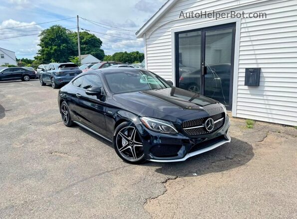 WDDWJ6EB4HF477095 2017 MERCEDES-BENZ C Black Front view