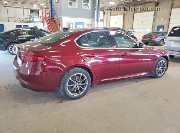 ZARFAEDN8H7558407 2017 ALFA ROMEO GIULIA Maroon Przód prawy
