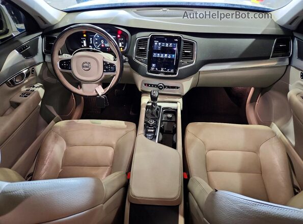 YV4102KK5H1105585 2017 VOLVO XC90 White Vista del cuadro de instrumentos