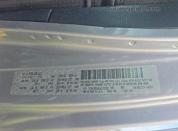 1C4HJXEN4LW114193 2020 JEEP WRANGLER Gray Widok tylnych siedzeń