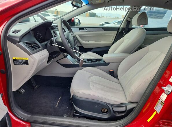 KMHE24L17GA009192 2016 HYUNDAI SONATA Red Dashboard view
