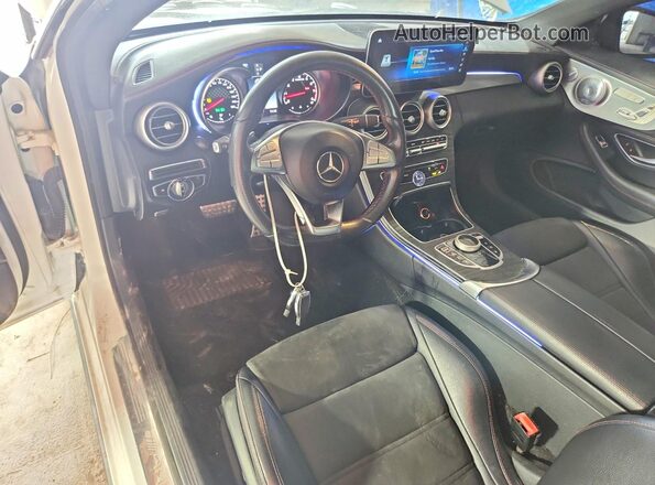 WDDWJ6EB4JF625851 2018 MERCEDES-BENZ C-CLASS White ხელსაწყოთა პანელის ხედი