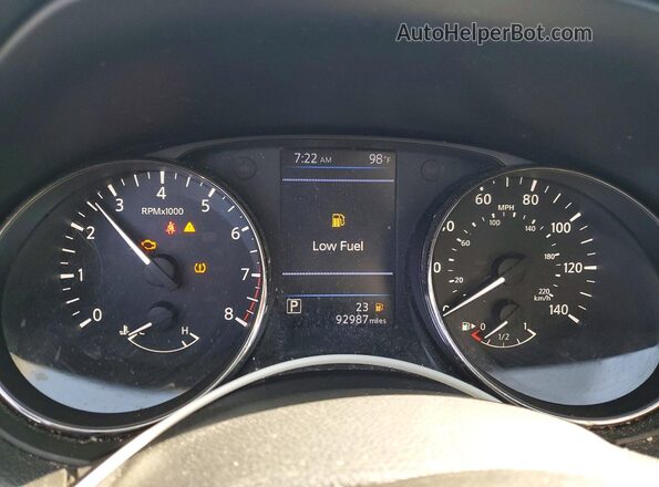 KNMAT2MT3JP549034 2018 NISSAN ROGUE Gray Widok tylnych siedzeń
