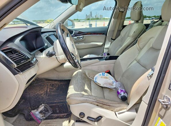 YV4A22PK0G1038685 2016 VOLVO XC90 Gold Вид панелі приладів