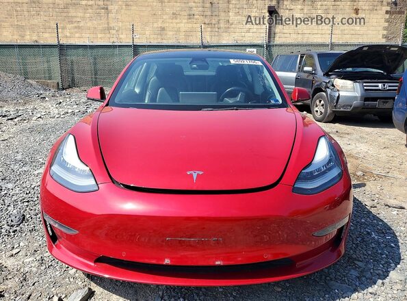 5YJ3E1EB4NF285776 2022 TESLA MODEL 3 Красный Вид сзади