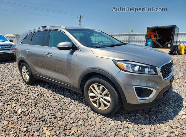 5XYPG4A55HG242073 2017 KIA SORENTO Gray Vista frontal