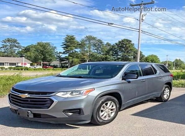 1GNEVFKW2JJ166728 2018 CHEVROLET TRAVERSE Gray Rear right